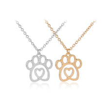 Load image into Gallery viewer, You Hold My Heart Paw Necklace
