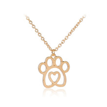 Load image into Gallery viewer, You Hold My Heart Paw Necklace
