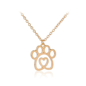 You Hold My Heart Paw Necklace