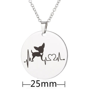 Dog Heartbeat Pendants