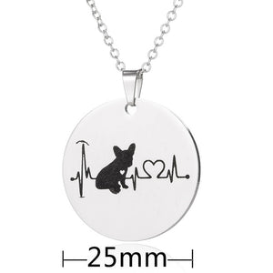 Dog Heartbeat Pendants