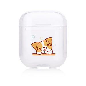 Clear Puppy Hard-sided AirPods Case