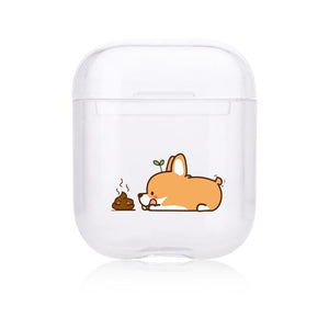 Clear Puppy Hard-sided AirPods Case