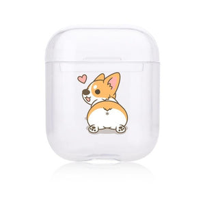 Clear Puppy Hard-sided AirPods Case