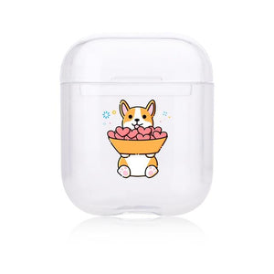 Clear Puppy Hard-sided AirPods Case