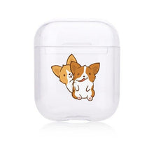 Load image into Gallery viewer, Clear Puppy Hard-sided AirPods Case
