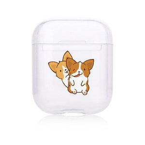 Clear Puppy Hard-sided AirPods Case