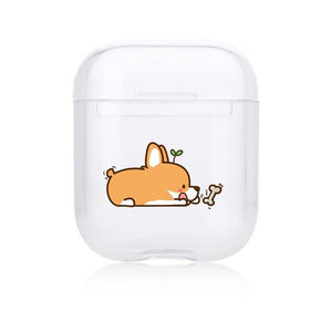 Clear Puppy Hard-sided AirPods Case