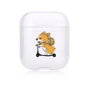 Clear Puppy Hard-sided AirPods Case