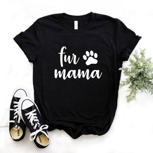 Fur Mama Paw Print T-Shirt