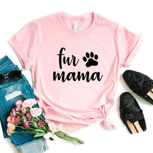 Fur Mama Paw Print T-Shirt