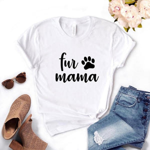 Fur Mama Paw Print T-Shirt