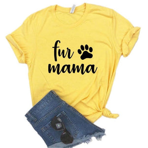 Fur Mama Paw Print T-Shirt