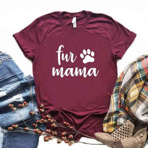 Fur Mama Paw Print T-Shirt