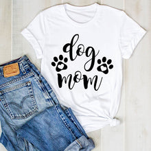 Load image into Gallery viewer, Dog Mom Paw Print T-Shirt
