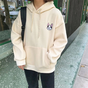 Cozy Over-Sized Embroidered Hoodie