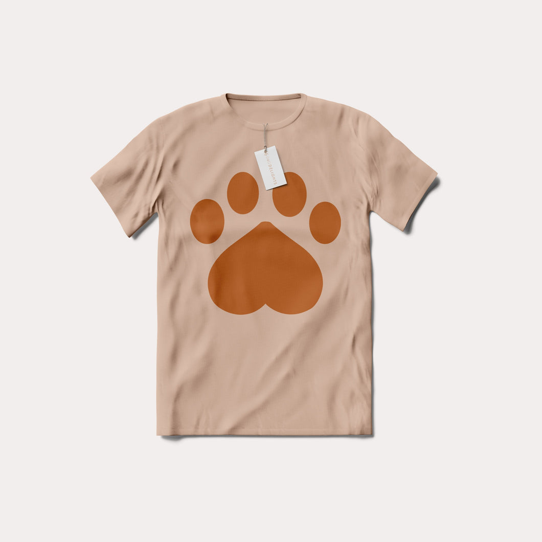 Super Cute Paw Print Tee for Every Dog Lover